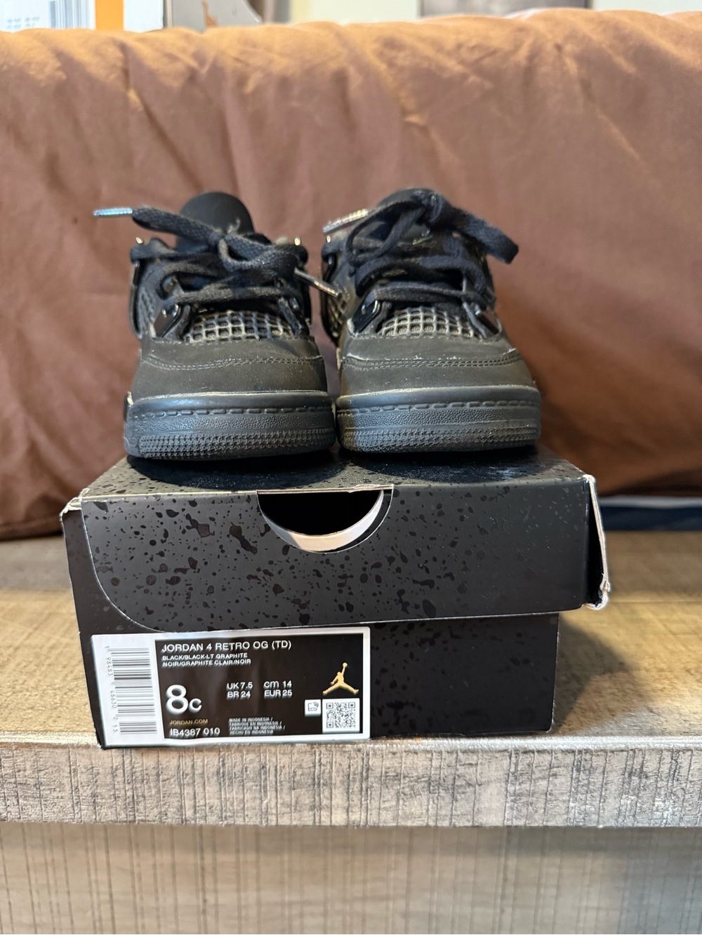 Black Cat 4s Jordan Toddler 8c